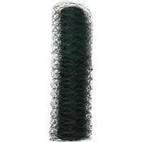 vidaXL Hexagonzaun 0,4 x 10 m PVC Grün