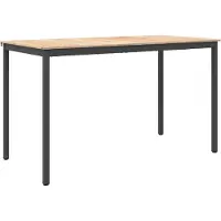 vidaXL Bartisch 180 x 90 x 105 cm Massives Kiefernholz Natur