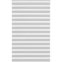 vidaXL Doppelrollo Hellgrau 145x200 cm Stoffbreite 140,9 cm Polyester