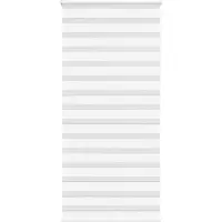 vidaXL Doppelrollo Weiß 115x230 cm Stoffbreite 110,9 cm Polyester