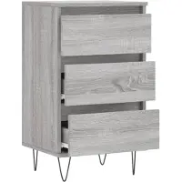 vidaXL Sideboard Grau Sonoma 40x35x70 cm Holzwerkstoff