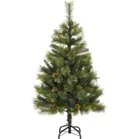 vidaXL Fedde (mit LEDs und goldenen Kugeln)