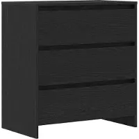 vidaXL Sideboard Schwarz Eichen-Optik 70x41x75 cm Holzwerkstoff