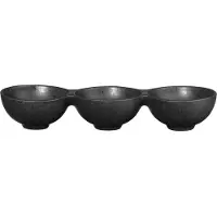 Asa selection Schüssel Grande 3 Sektionen Anthracite 10,5 x 32 cm