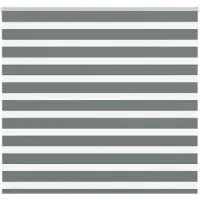 vidaXL Doppelrollo Dunkelgrau 155x150 cm Stoffbreite 150,9 cm Polyester