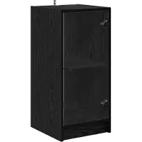 vidaXL Sideboard Schwarz Eichen-Optik 35 x 37 x 76 cm Holzwerkstoff