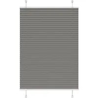 vidaXL Plissee Anthrazit 85x100 cm Stoffbreite 84,4 cm Polyester