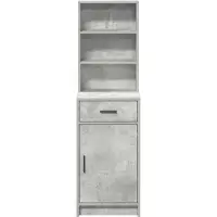 vidaXL Highboard Beton Grau 41 x 40 x 135 cm Holzwerkstoff