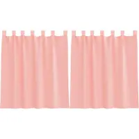 vidaXL Voile Vorhänge mit Stangentaschen 2 Stk. Rosa