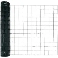 vidaXL Euro-Zaun mit Betonsockel 10 x 0,8 m PVC-beschichteter Stahl