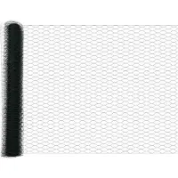 vidaXL Hexagonzaun Grün 1,4 x 10 m PVC