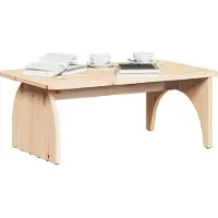 vidaXL Couchtisch Natur 80 x 50 x 31 cm Massivholz Kiefer