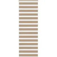 vidaXL Doppelrollo Sandbraun 75x230 cm Stoffbreite 70,9 cm Polyester