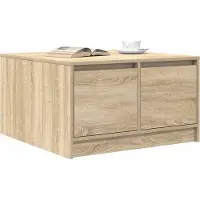 vidaXL Couchtisch mit Schubladen Sonoma-Eiche 70,5x70x40 cm