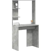 vidaXL Schreibtisch Beton Grau Holzwerkstoff 78,5 x 37 x 154,5 cm