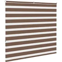vidaXL Doppelrollo Braun 160x150 cm Stoffbreite 155,9 cm Polyester
