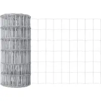 vidaXL Euro-Zaun mit Betonsockel 50 x 0,6 m Verzinkter Stahl Silber
