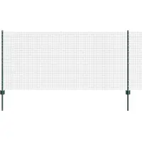vidaXL Geschweißter Drahtzaun mit Pfosten 25 x 1 m Verzinkter Stahl