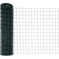vidaXL Euro-Zaun mit Betonsockel 25 x 0,8 m PVC-beschichteter Stahl
