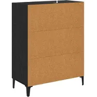 vidaXL Sideboard Schwarz Eichen-Optik 69,5 x 34 x 90 cm