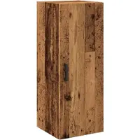 vidaXL Wandschrank Altholz-Optik 34,5x34x90 cm Holzwerkstoff