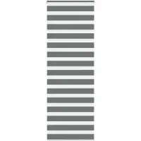 vidaXL Doppelrollo Dunkelgrau 75x230 cm Stoffbreite 70,9 cm Polyester