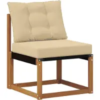 vidaXL Outdoor-Sofagarnitur mit Kissen 5 pcs Natur und Beige