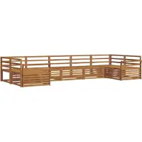 vidaXL Outdoor-Sofagarnitur 7 pcs Natur