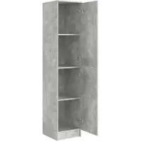 vidaXL Highboard Beton Grau 35 x 39 x 168 cm