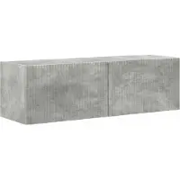 vidaXL TV-Wandschrank 2 pcs Beton 98 x 31 x 29,5 cm Holzwerkstoff
