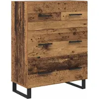 vidaXL Highboard 2 Stk. Altholz 69,5 x 34 x 180 cm
