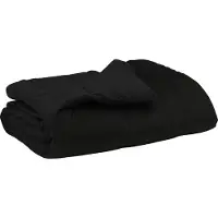 vidaXL Ganzjahresbettdecke 155 x 220 cm 4 Jahreszeiten Schwarz