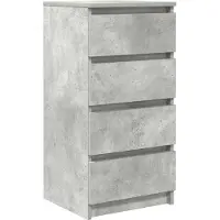 vidaXL Sideboard Betongrau 37,5x35x76 cm Holzwerkstoff
