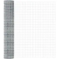 vidaXL Euro-Zaun mit Betonsockel 10 x 1,6 m Verzinkter Stahl Silber