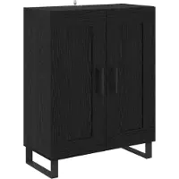 vidaXL Sideboard Schwarz Eichen-Optik 69,5 x 34 x 90 cm