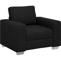vidaXL Sofa-Sessel Schwarz 100 cm Stoff