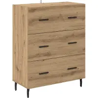 vidaXL Highboard 2 Stk. Artisan-Eiche 69,5 x 32,5 x 180 cm