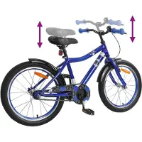 vidaXL Kinderfahrrad 20 Zoll für 6-11 Jahre alt Dunkelblau