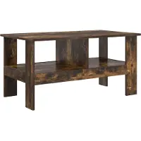 vidaXL Couchtisch Geräucherte Eiche 90 x 50 x 45 cm Holzwerkstoff
