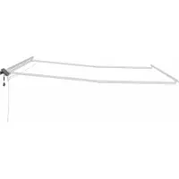 vidaXL Markisenrahmen Weiß 500 x 350 cm Aluminium