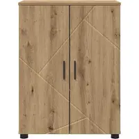 vidaXL Badezimmerschrank Artisan-Eiche 60 x 35 x 80 cm
