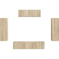 vidaXL TV-Schränk 5 pcs Sonoma-Eiche