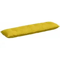 vidaXL Rückenkissen Gelb 180 x 50 cm Cordstoff
