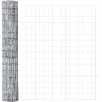 vidaXL Eurozaun 1,5 x 10 m PVC-beschichtetes Eisen