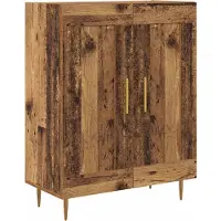 vidaXL Highboard Altholz 69,5 x 34 x 180 cm Holzwerkstoff