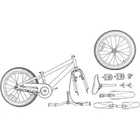 vidaXL Kinderfahrrad 20 Zoll für 6-11 Jahre alt Rot