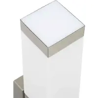 vidaXL Außenwandleuchte Silber 10,5 x 6 x 33 cm Edelstahl und Plastik