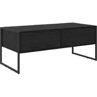 vidaXL Couchtisch Schwarz Eichen-Optik 100 x 46 x 40 cm Holzwerkstoff