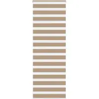vidaXL Doppelrollo Sandbraun 70x200 cm Stoffbreite 65,9 cm Polyester