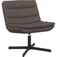 vidaXL Drehstuhl Braun 63 x 75 x 76 cm Glänzendes PU